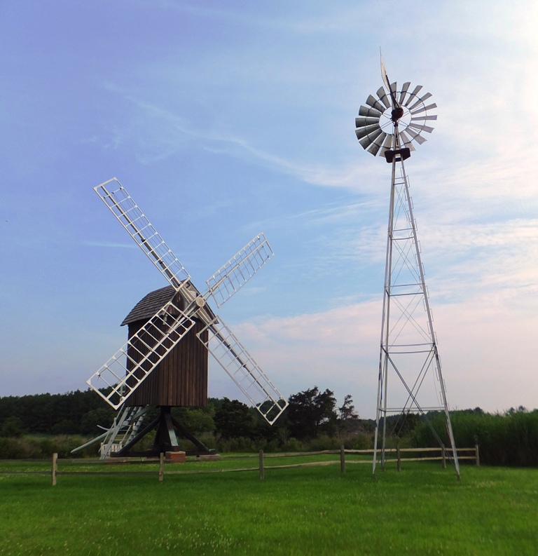 Two windmills