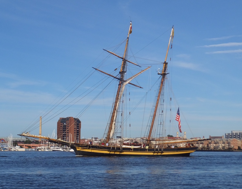 Portside view of Pride of Baltimore II