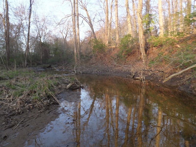 Shallow area east of Highway 50