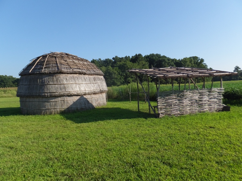 Handsell Native American historic replica structures