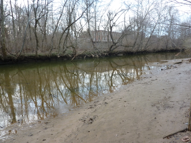 Shallow area near park