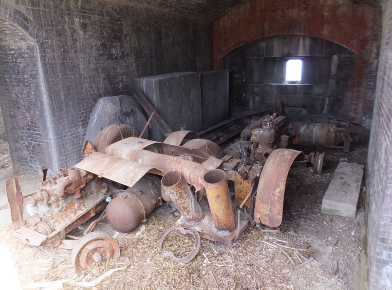 Rusty machine parts