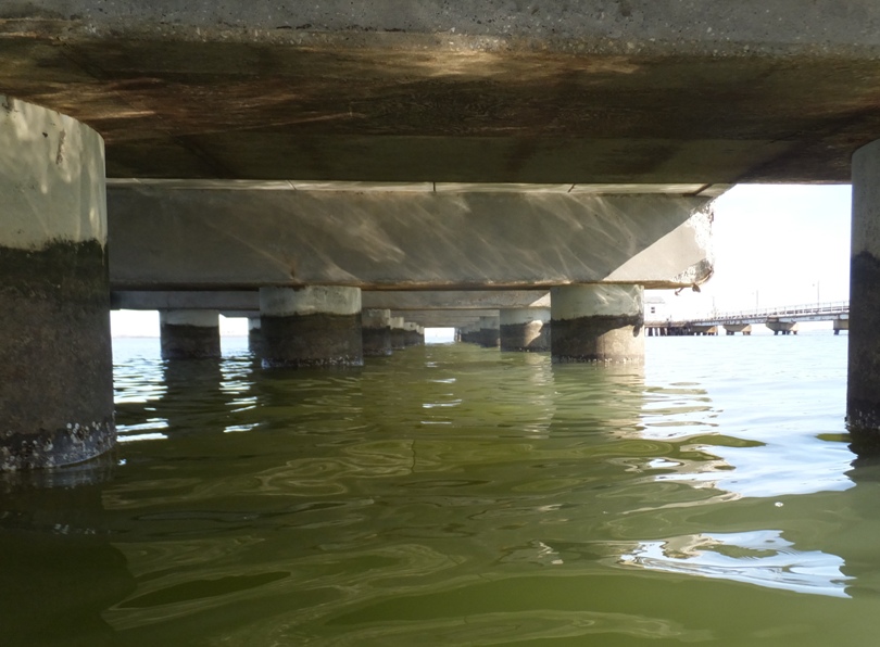 View from under the industrial platform