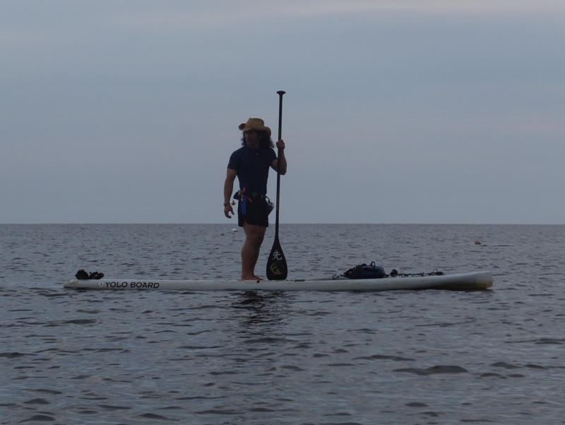 Me on SUP in overcast weather