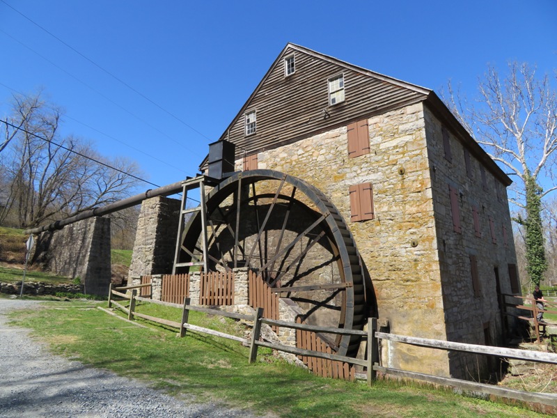 Stone mill and waterwheel