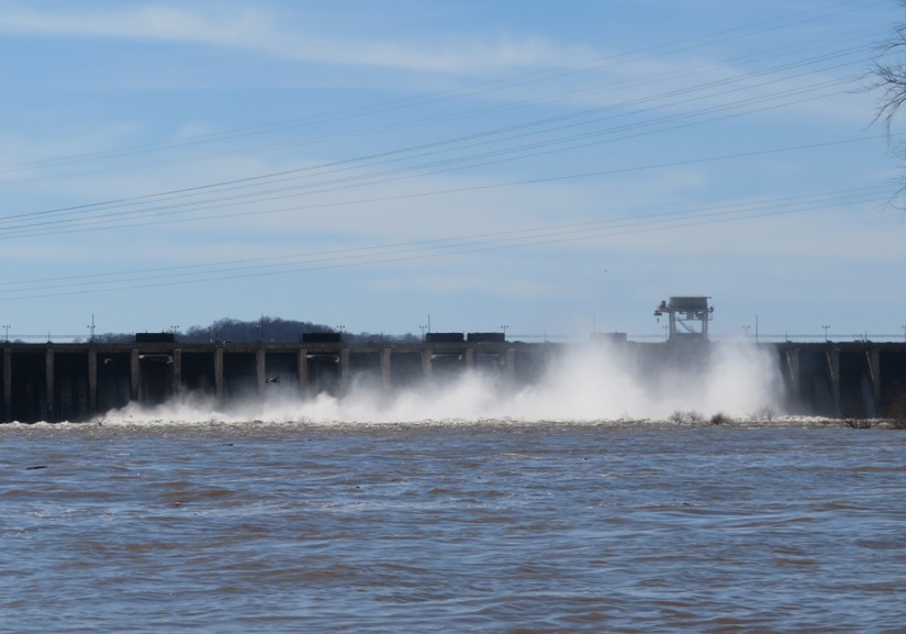Conowingo Dam releasing a lot of water