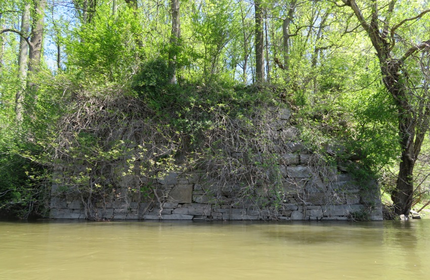 Stone foundation on Robert Island