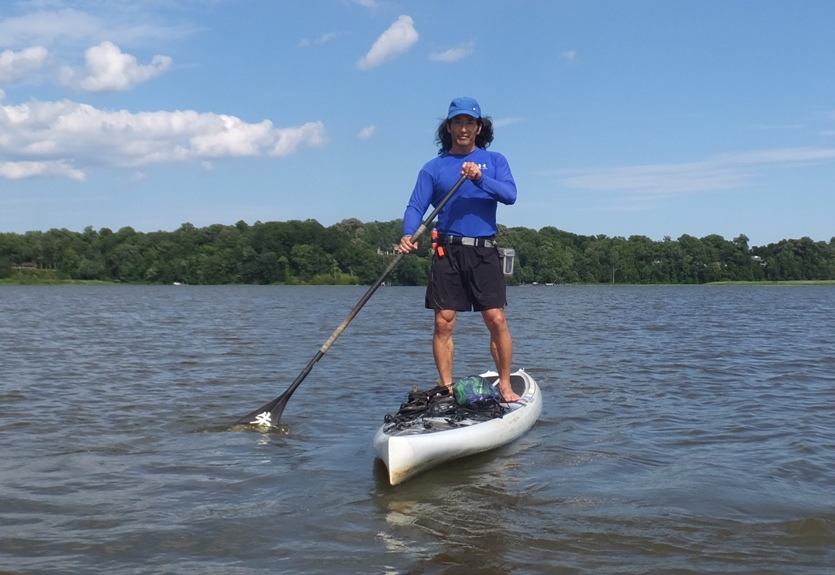 Me standing on the SUP