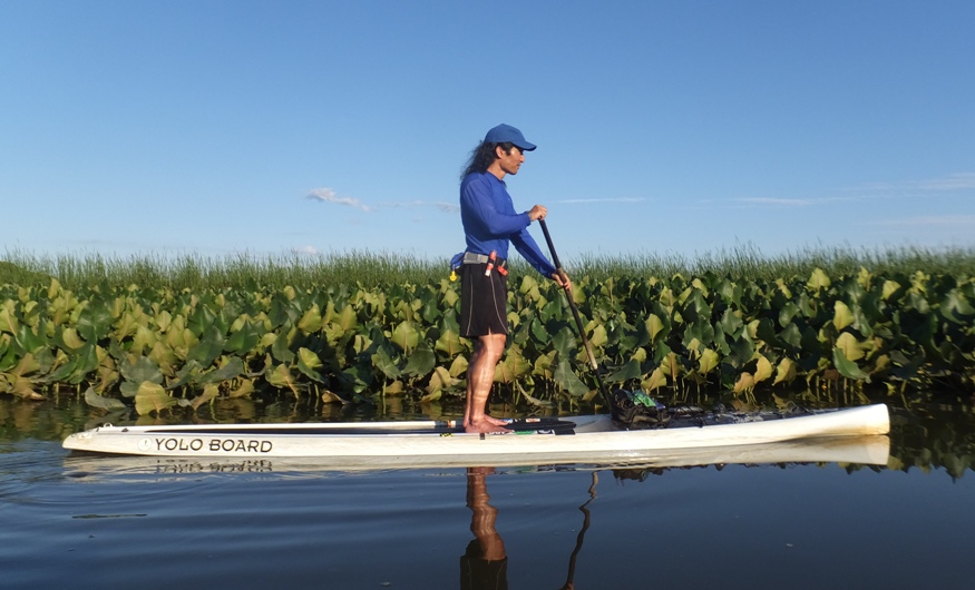 Side view of me on SUP