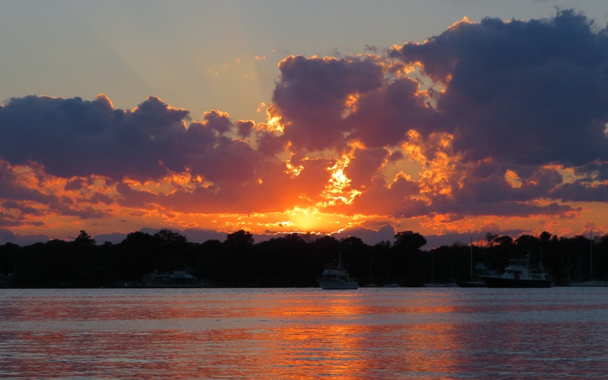 Sunset over Galesville