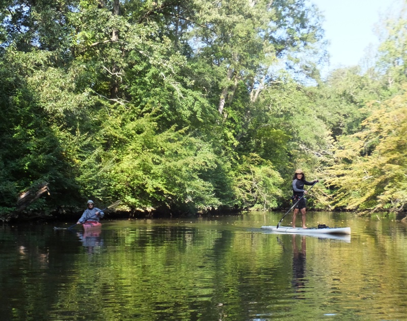 Verena and me paddling