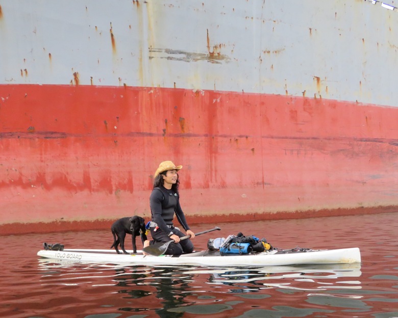 Cassi and I on the SUP