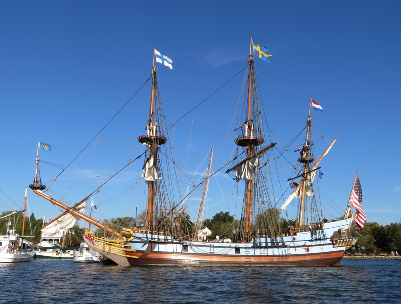 Port side profile of the Kalmar Nyckel