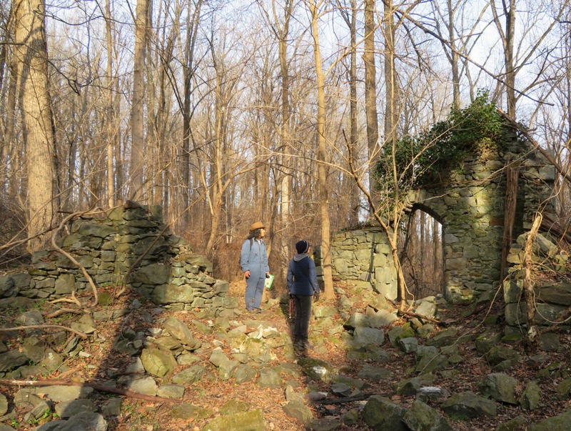 Sara and I at the Saint Stanislaus Kostka Catholic Church ruins
