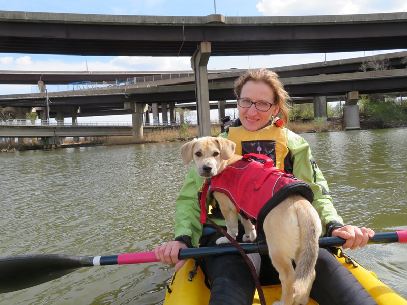 Norma and Daphne with a conglomeration of highways that take people into and out of Baltimore