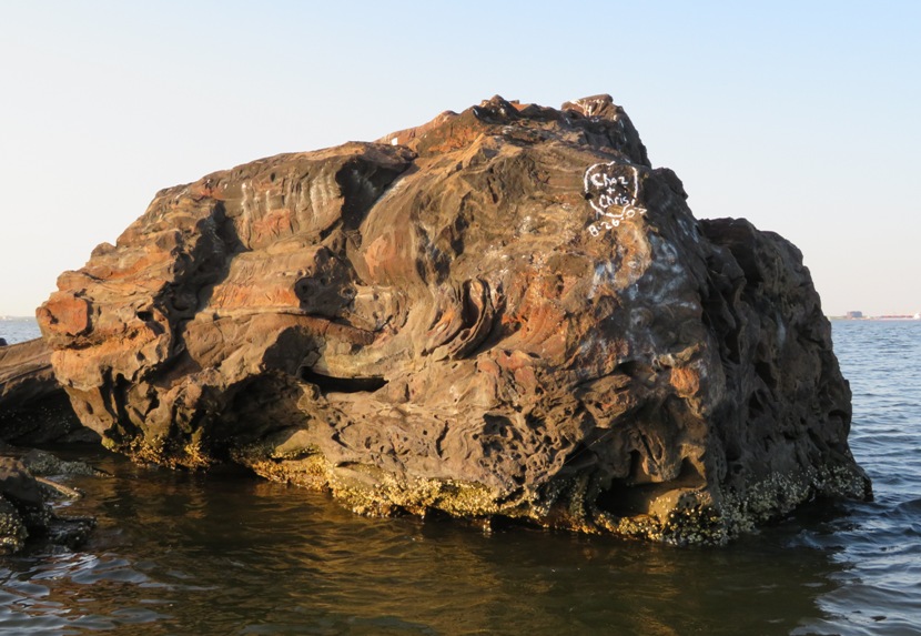 Graffiti on Black Rocks