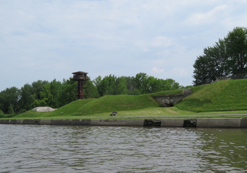 Earthenworks built to store munitions