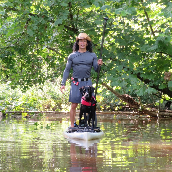 Cassi on my SUP.