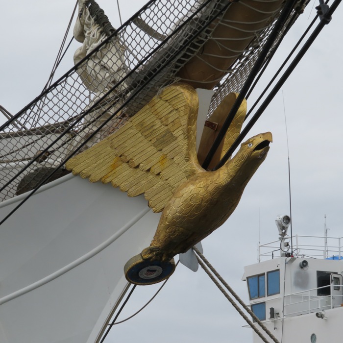 Gold eagle figurehead