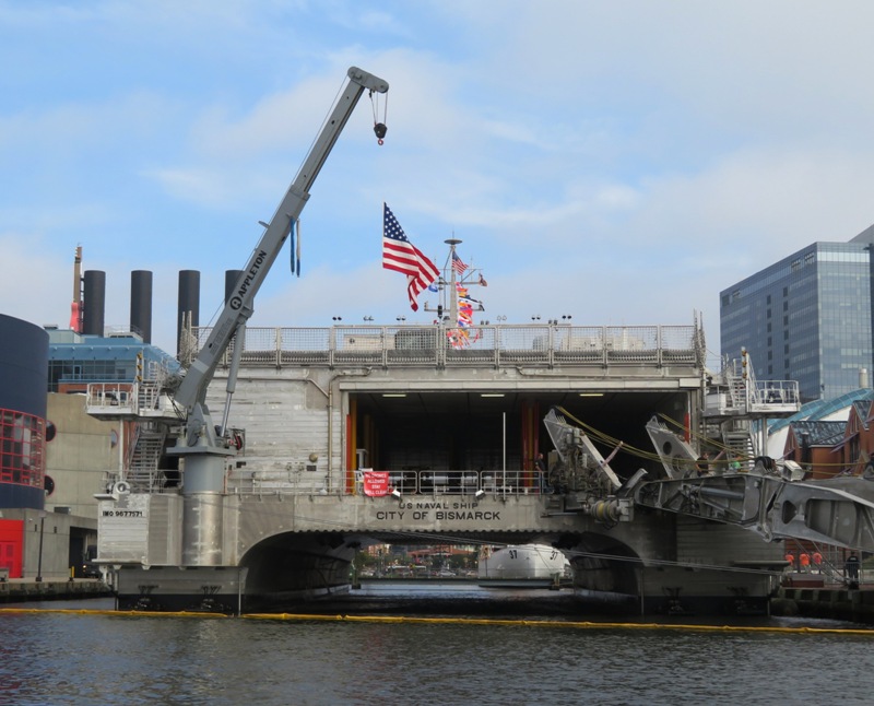 Backside of City of Bismarck ship