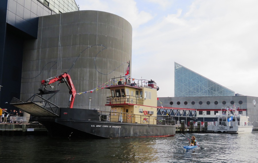 Norma kayaking in front of the Reynolds