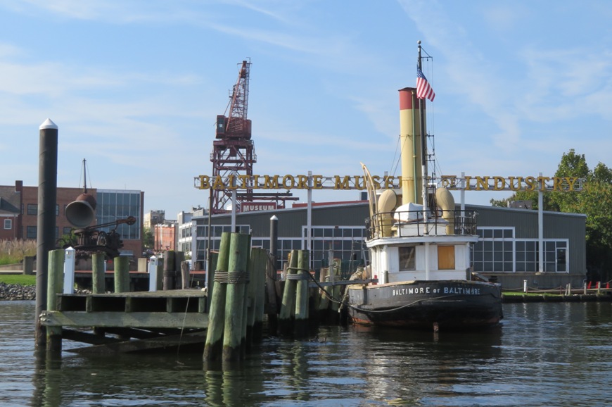 Back side of the Baltimore tug boat