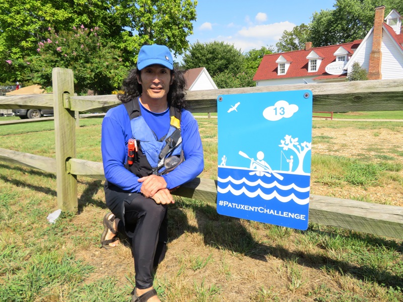 Me with Patuxent Challenge sign #13