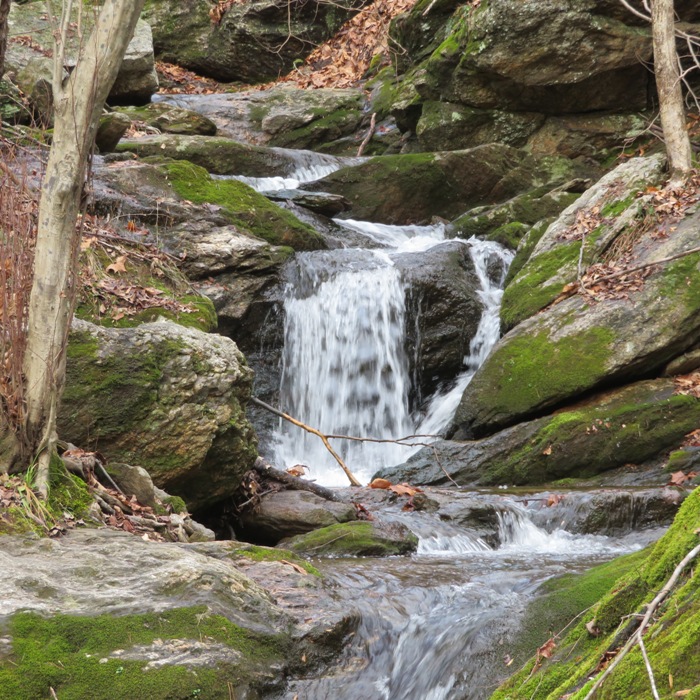 A very small waterfall