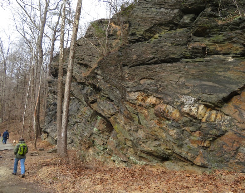 Norma walking by Alberton Rocks