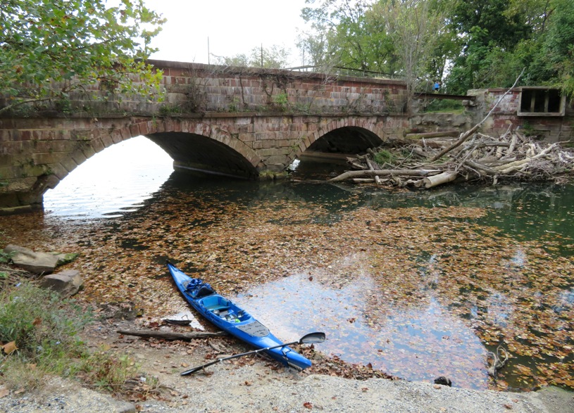 Seneca Creek, Seneca Creek Aqueduct, and my kayak