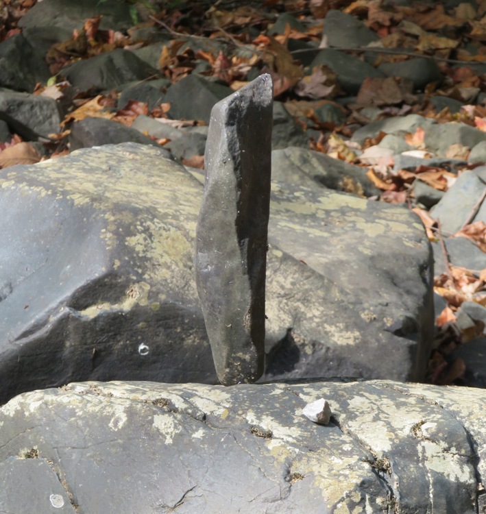 Tall, single balanced rock