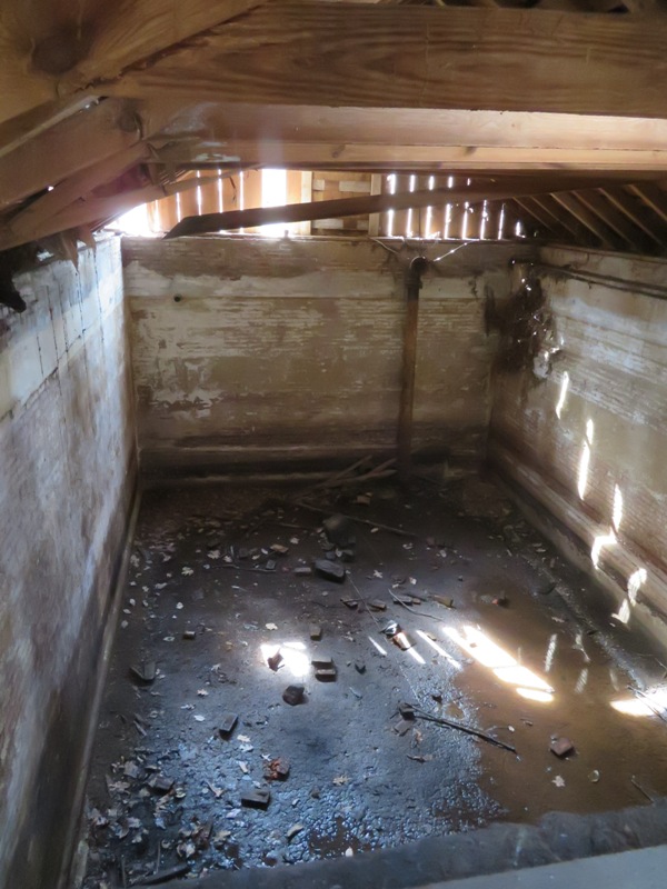 Inside the spring house