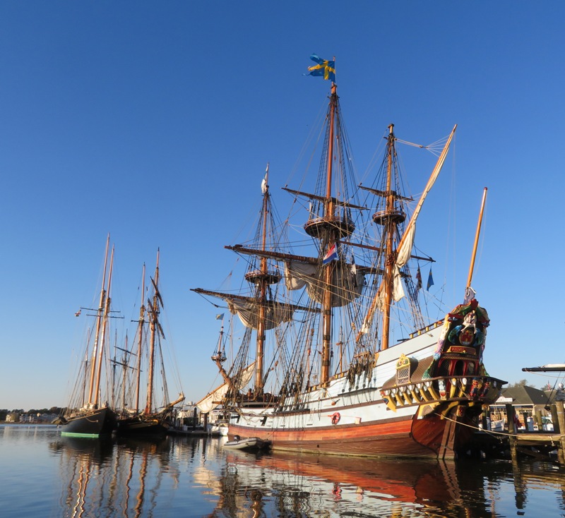 Closer view of Kalmar Nyckel