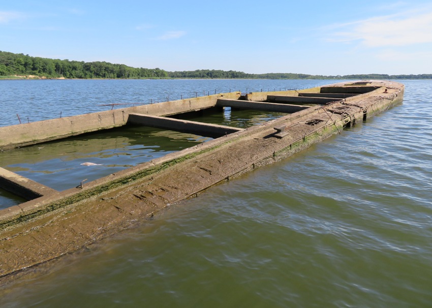 Inner part of northernmost concrete ship