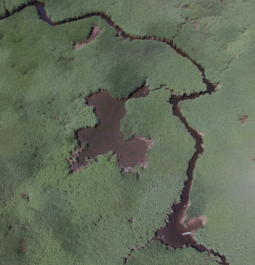 Black Marsh and my SUP as seen from drone
