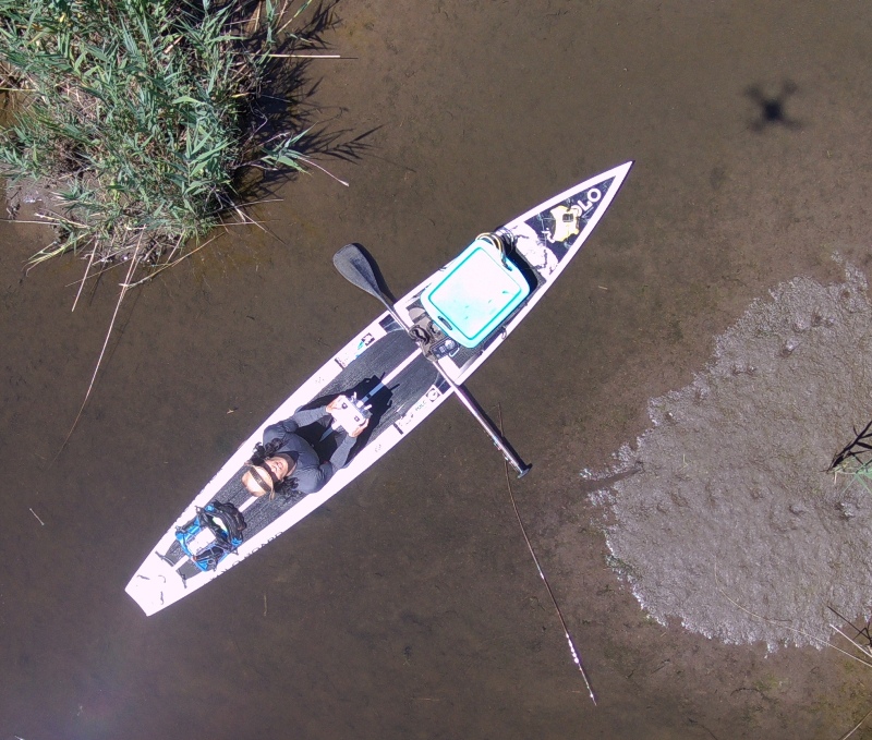 Looking down on me on my SUP