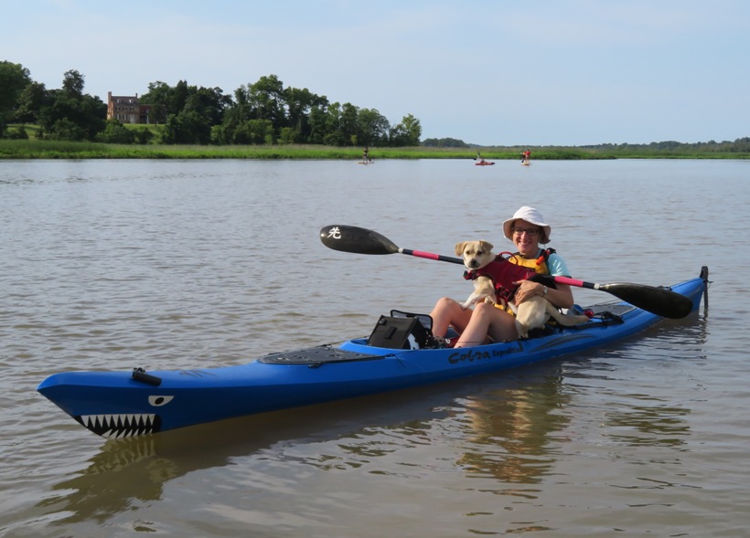 Norma and Daphne on Cobra Expedition kayak