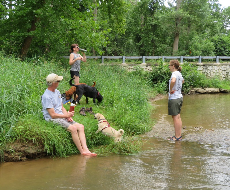 Our group at the river