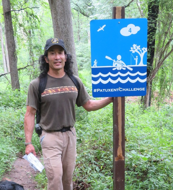 Me with Patuxent Challenge sign #4