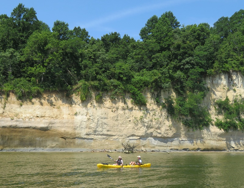Sara and Mike kayaking