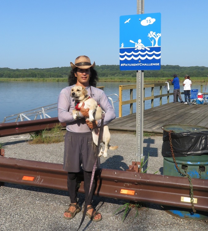Daphne and I at Patuxent Challenge Sign #15