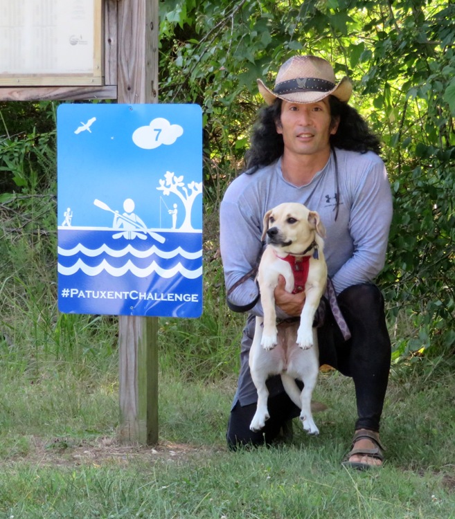 Daphne and I at Patuxent Challenge sign #7