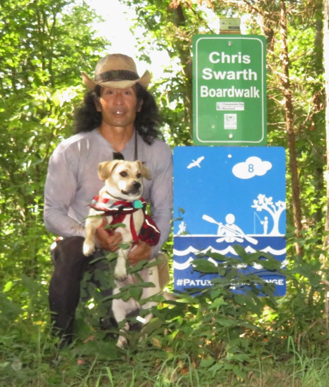 Daphne and I at Patuxent Challeng sign #8