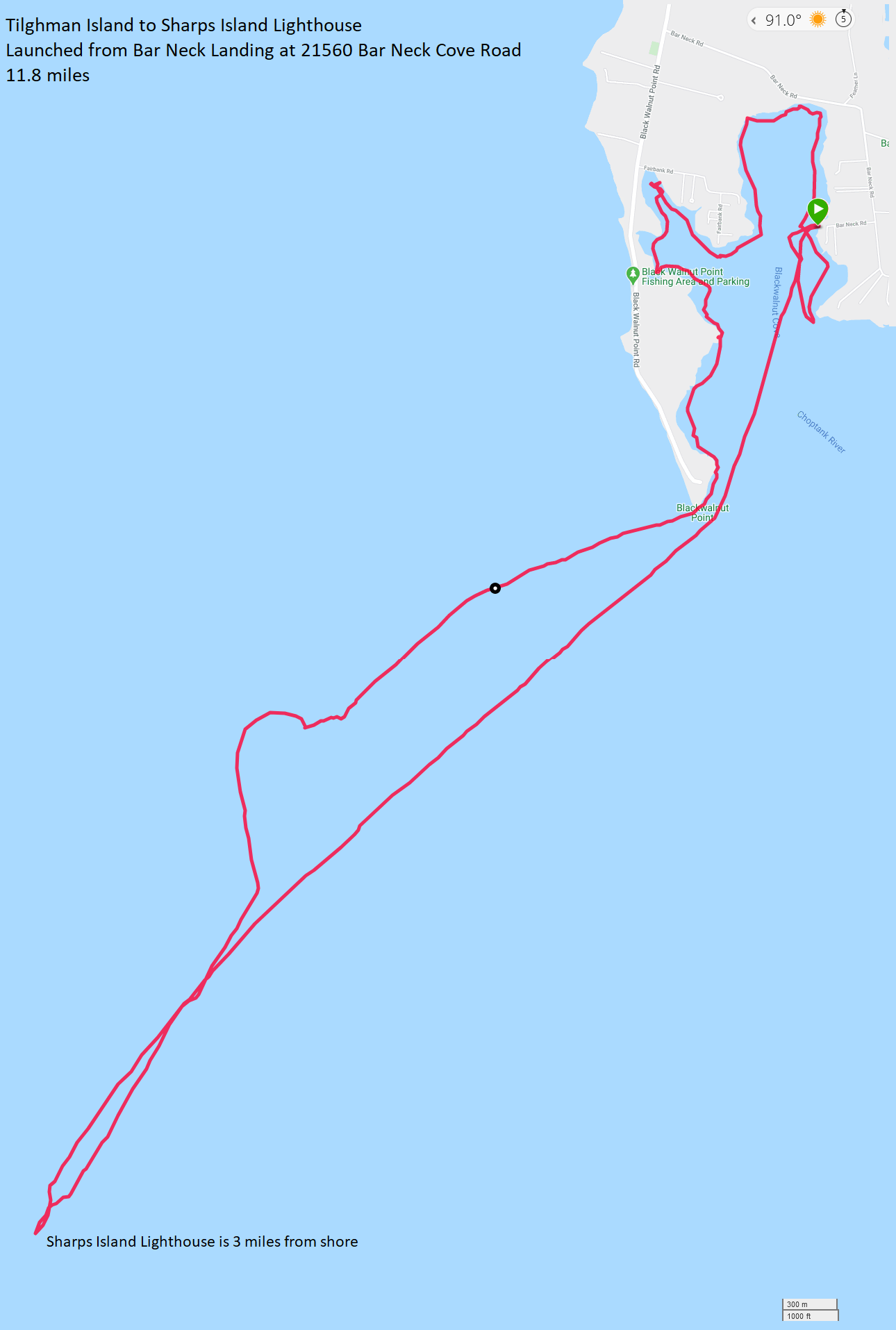 Map of my route
