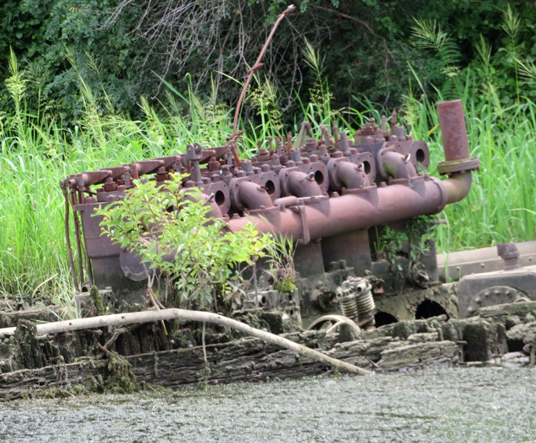 Big engine in shallows