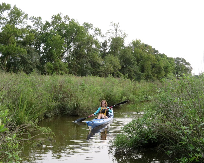 Norma kayaking in narrow area