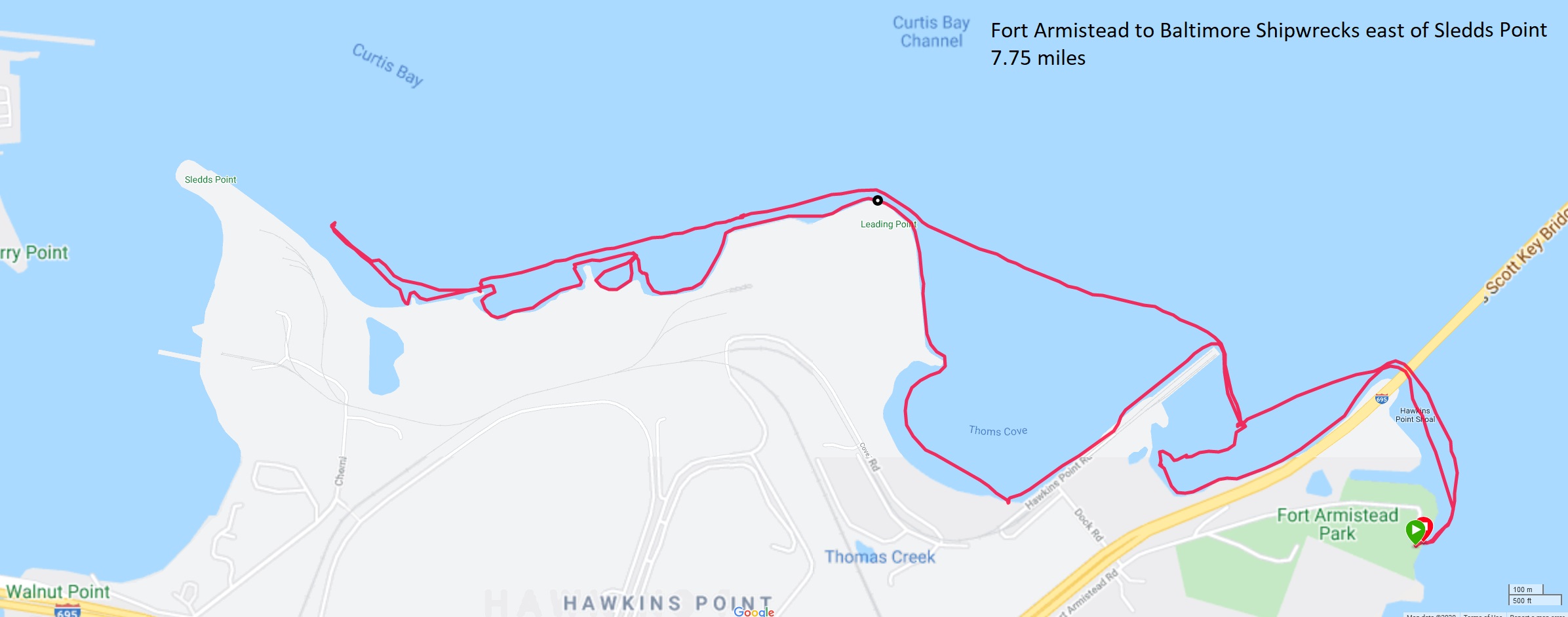 Map of our route