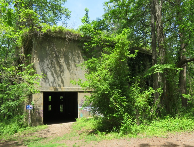 Powerhouse with lots of greenery