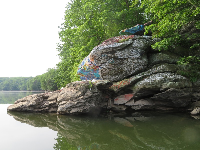 Graffiti on rocks