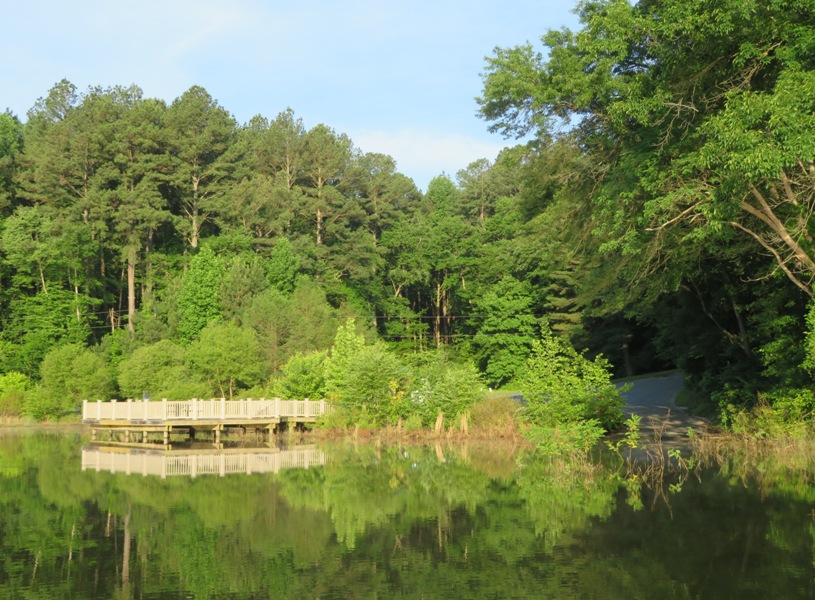 Fishing pier at Triadelphia Lake Recreation Area